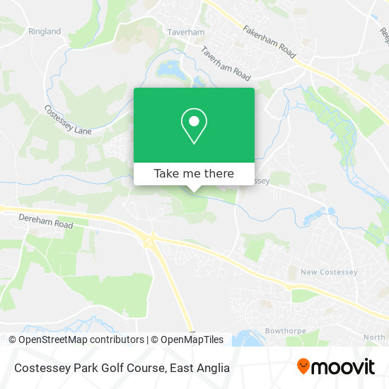 Costessey Park Golf Course map