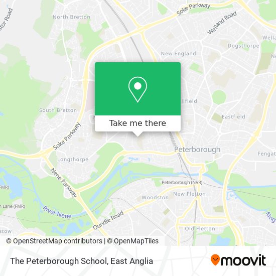 The Peterborough School map