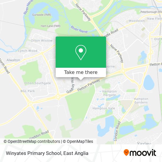 Winyates Primary School map