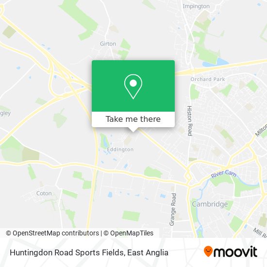 Huntingdon Road Sports Fields map
