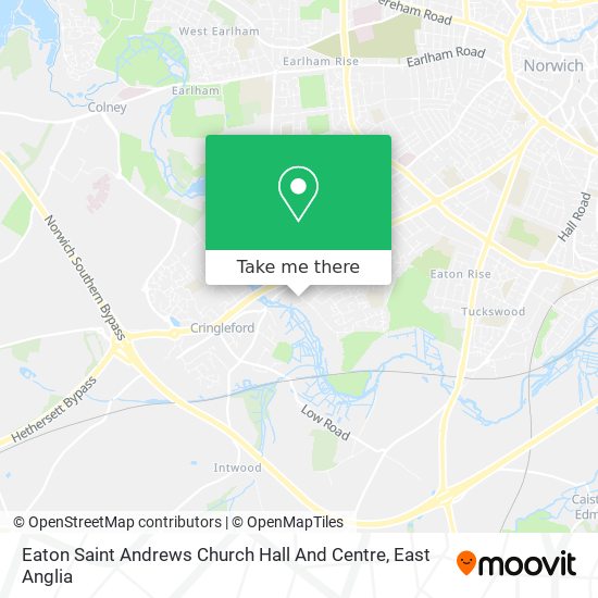 Eaton Saint Andrews Church Hall And Centre map