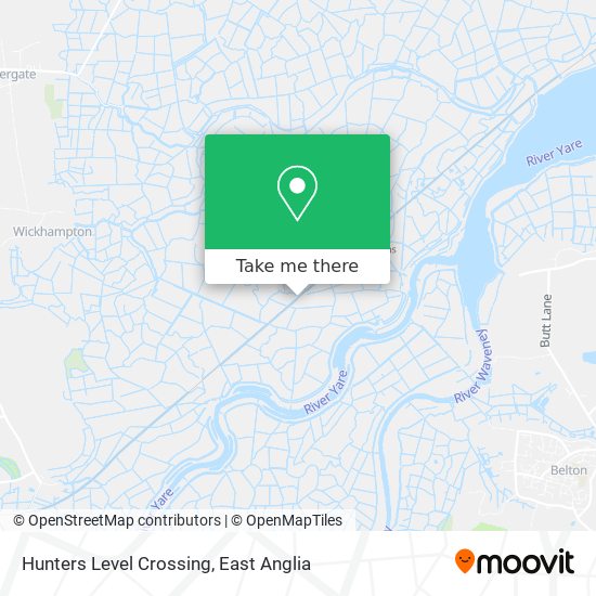 Hunters Level Crossing map