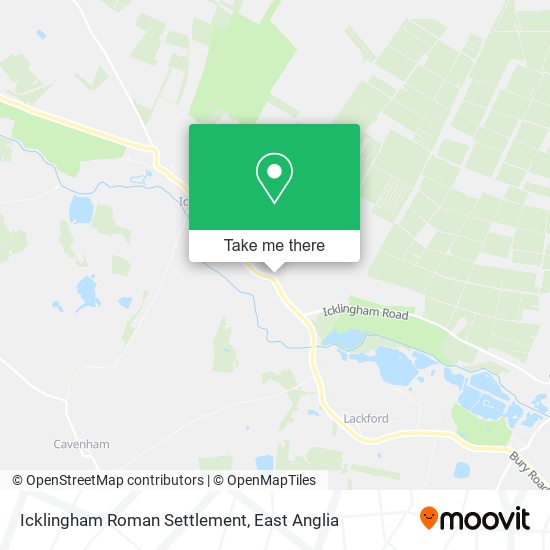 Icklingham Roman Settlement map