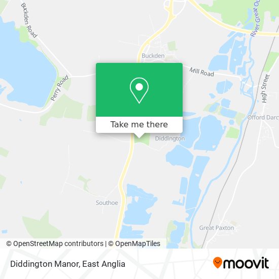 Diddington Manor map