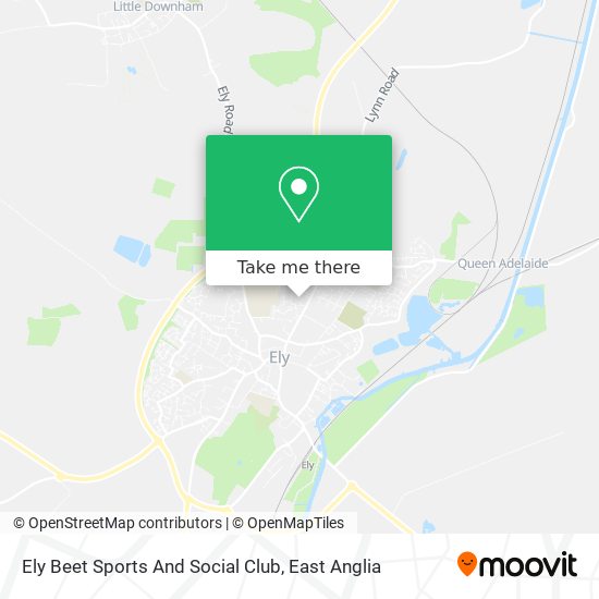 Ely Beet Sports And Social Club map