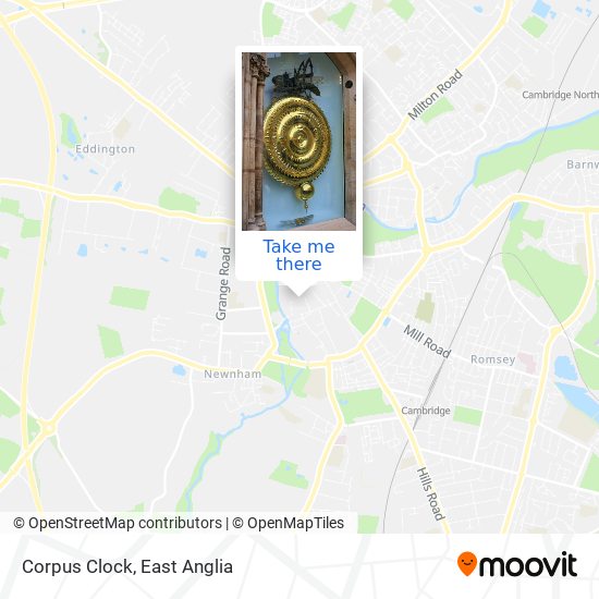 Corpus Clock map