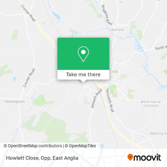 Howlett Close, Opp map