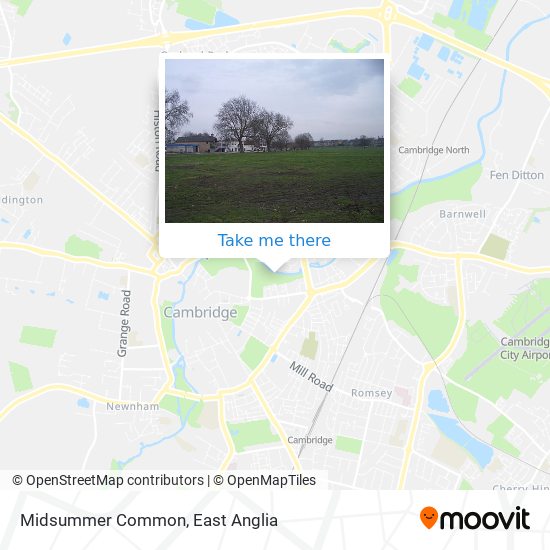 Midsummer Common map