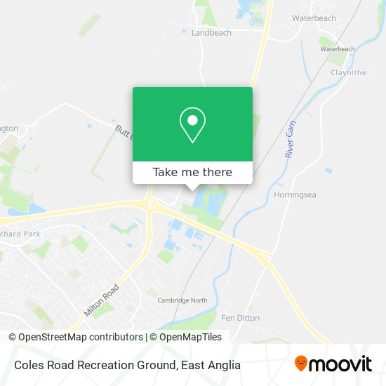 Coles Road Recreation Ground map