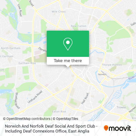 Norwich And Norfolk Deaf Social And Sport Club - Including Deaf Connexions Office map