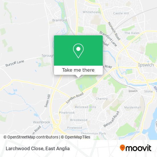 Larchwood Close map