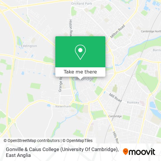 Gonville & Caius College (University Of Cambridge) map