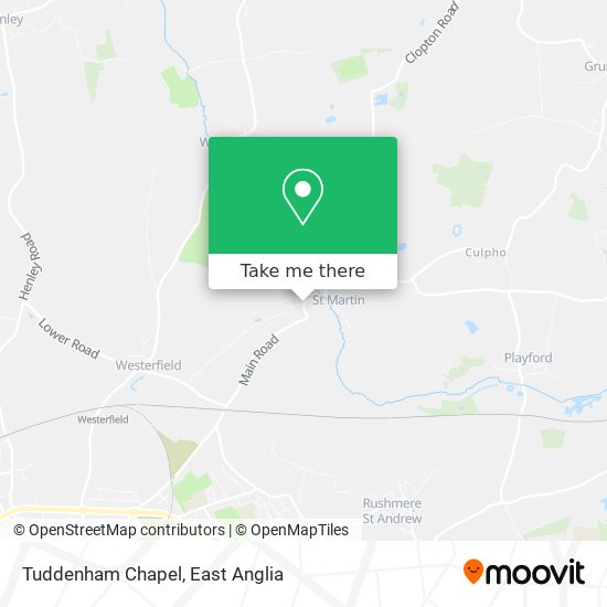 Tuddenham Chapel map