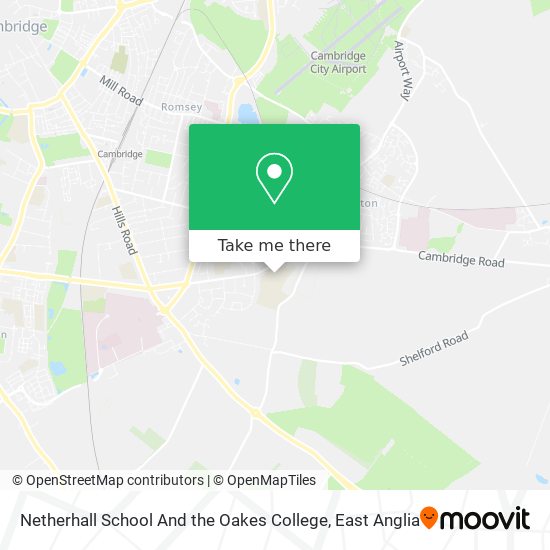 Netherhall School And the Oakes College map