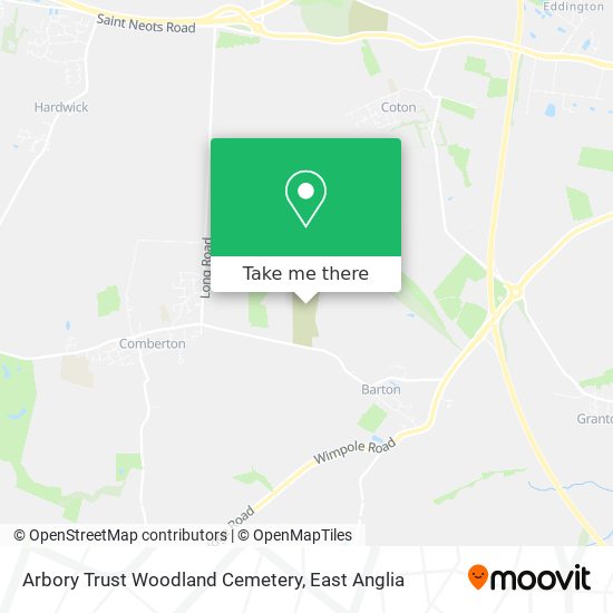 Arbory Trust Woodland Cemetery map