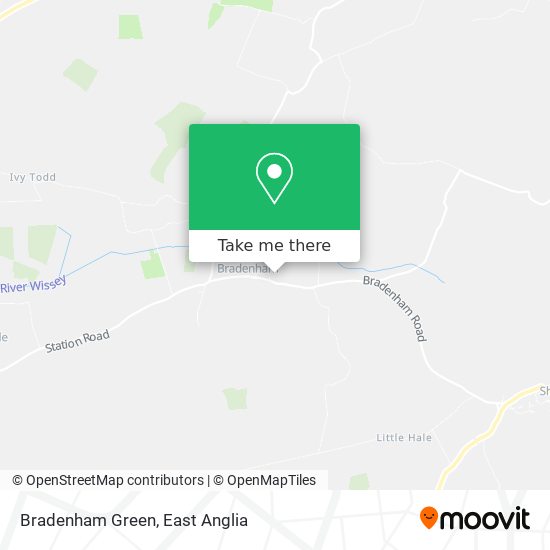 Bradenham Green map