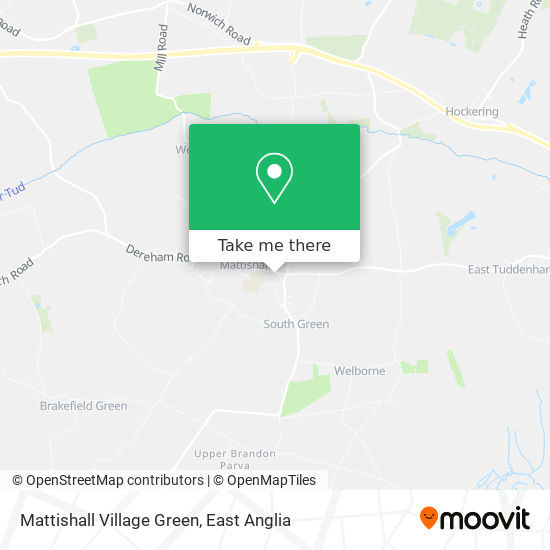 Mattishall Village Green map
