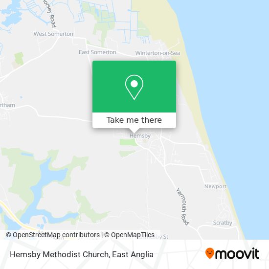 Hemsby Methodist Church map