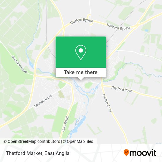 Thetford Market map