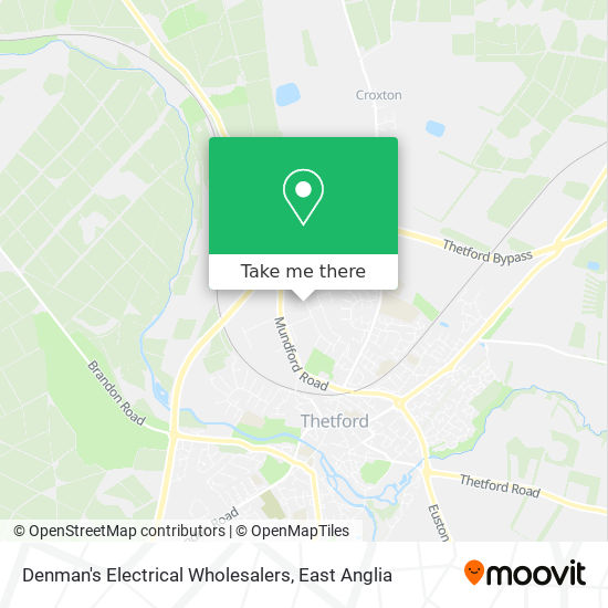 Denman's Electrical Wholesalers map