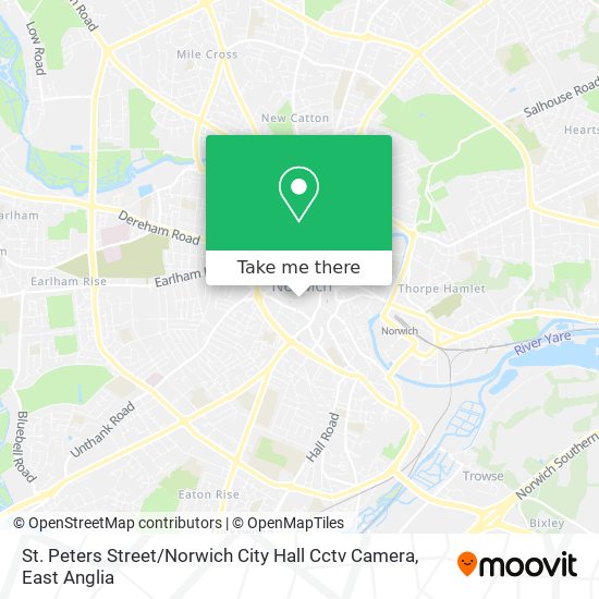 St. Peters Street / Norwich City Hall Cctv Camera map