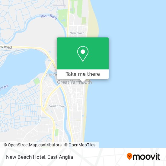 New Beach Hotel map