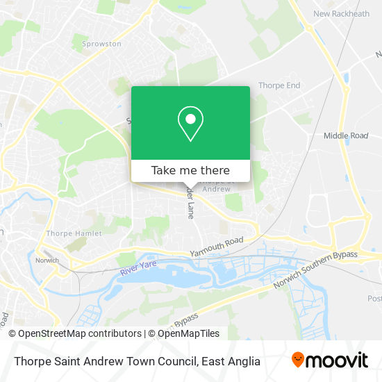 Thorpe Saint Andrew Town Council map