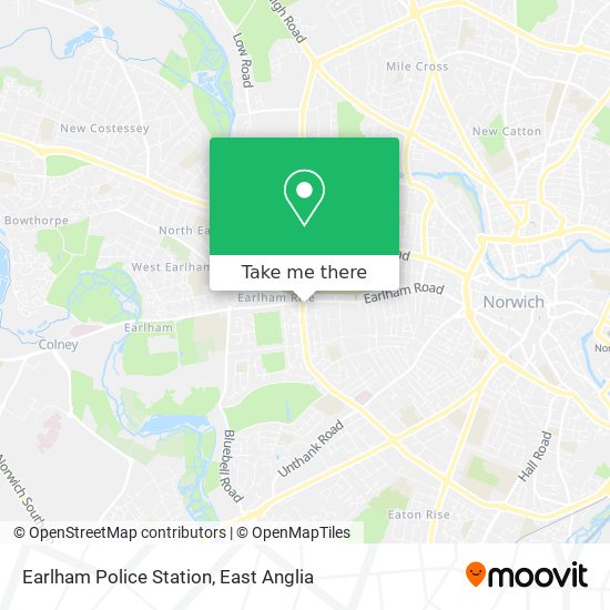 Earlham Police Station map