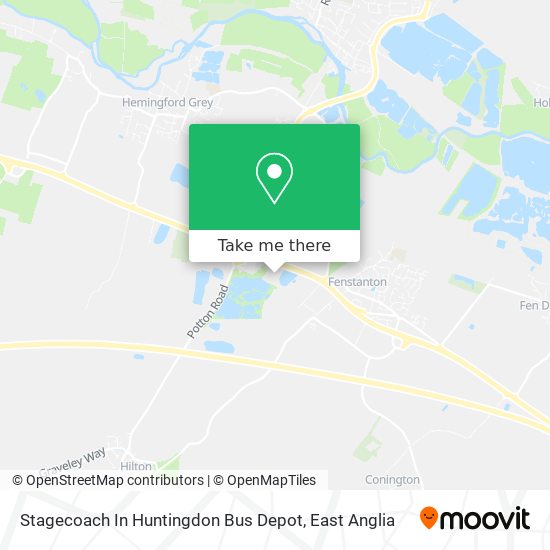 Stagecoach In Huntingdon Bus Depot map