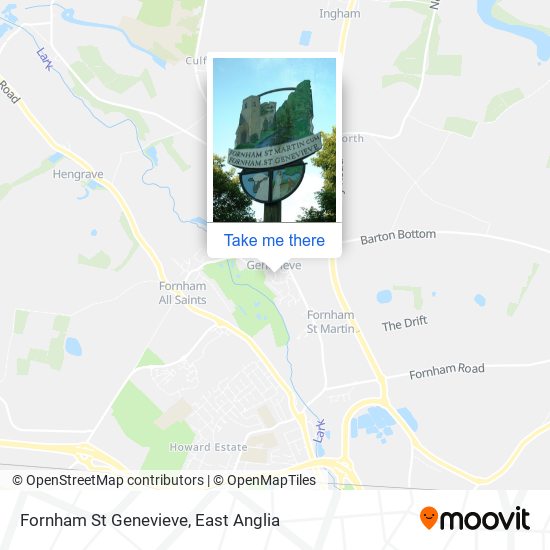 Fornham St Genevieve map