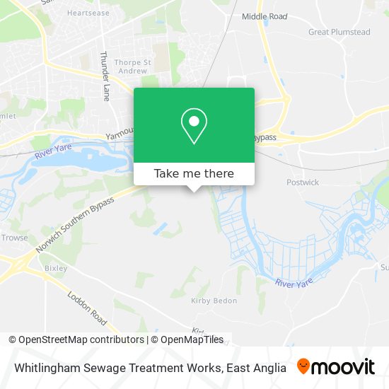 Whitlingham Sewage Treatment Works map