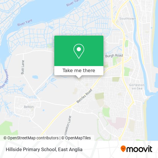 Hillside Primary School map