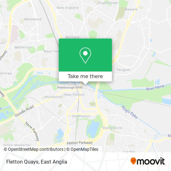Fletton Quays map
