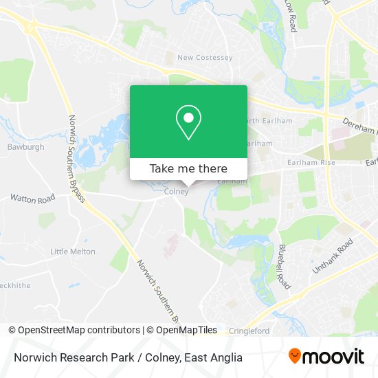 Norwich Research Park / Colney map