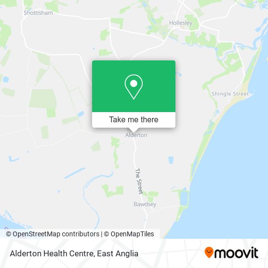 Alderton Health Centre map