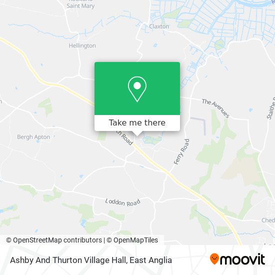 Ashby And Thurton Village Hall map