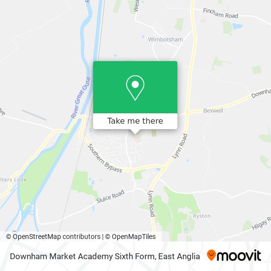 Downham Market Academy Sixth Form map