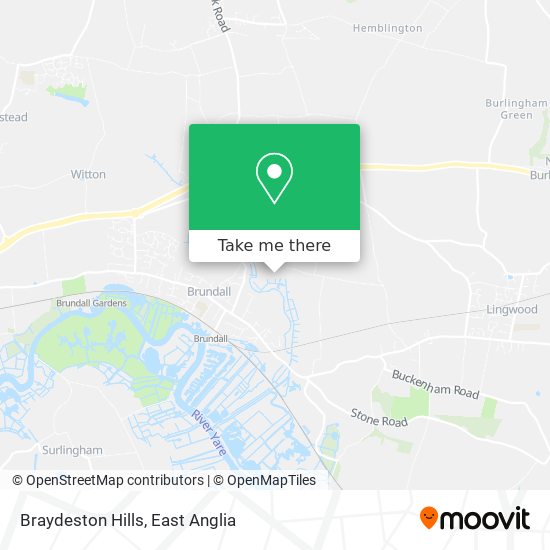 Braydeston Hills map