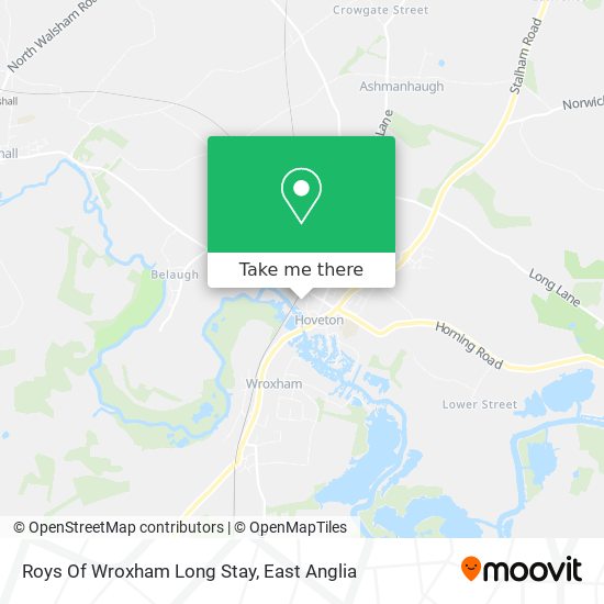 Roys Of Wroxham Long Stay map