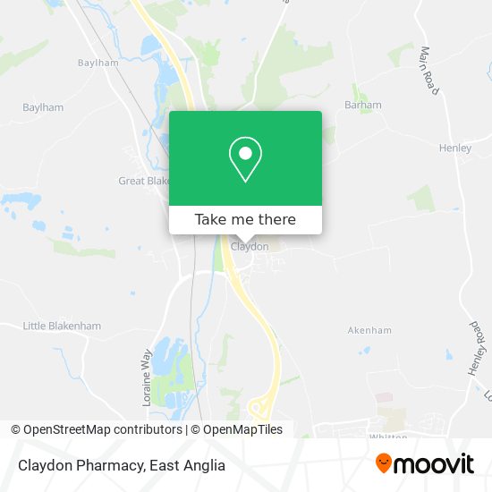 Claydon Pharmacy map