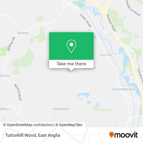 Tuttonhill Wood map