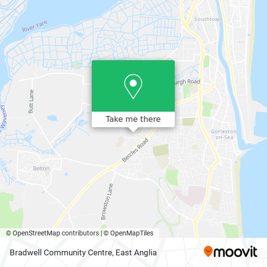 Bradwell Community Centre map