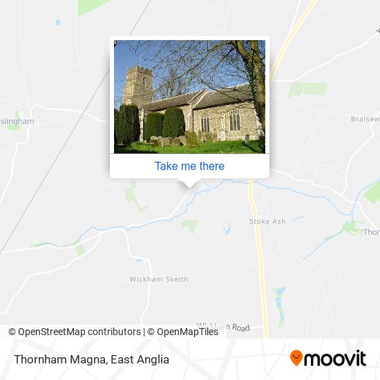 Thornham Magna map