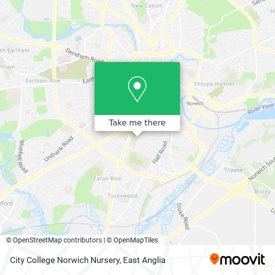 City College Norwich Nursery map