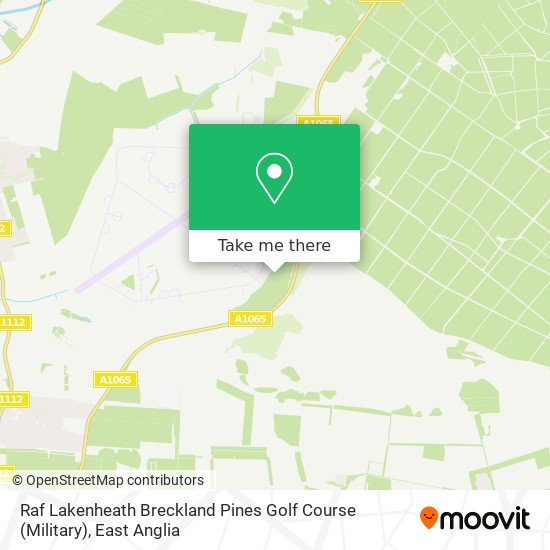 Raf Lakenheath Breckland Pines Golf Course (Military) map