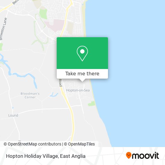 Hopton Holiday Village map