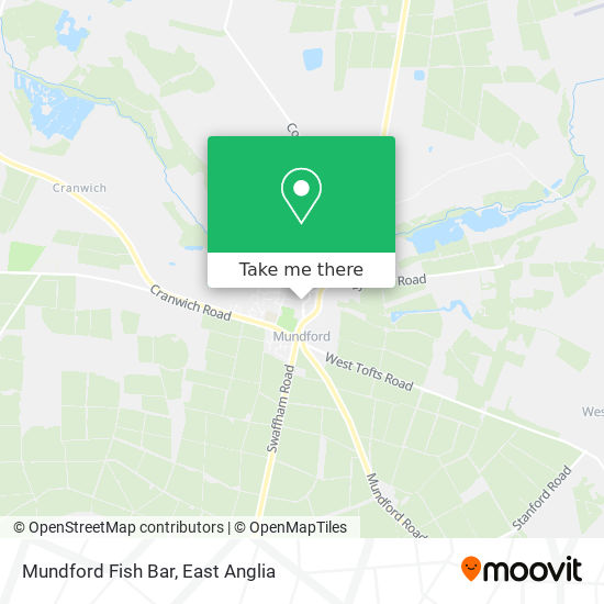 Mundford Fish Bar map