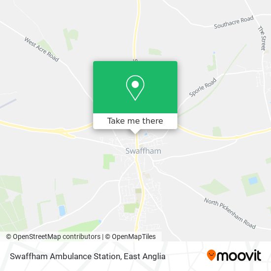 Swaffham Ambulance Station map