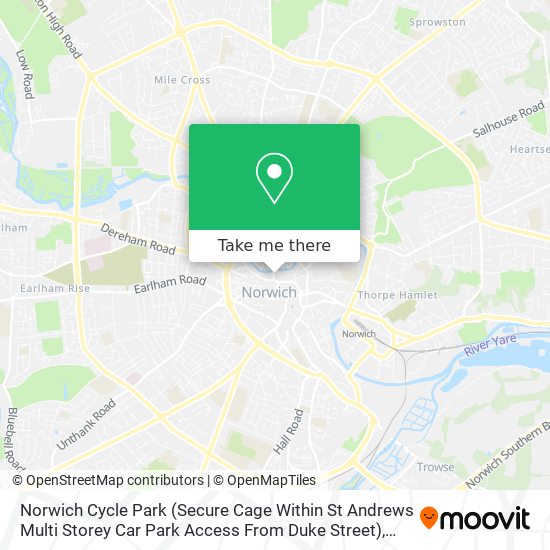 Norwich Cycle Park (Secure Cage Within St Andrews Multi Storey Car Park Access From Duke Street) map