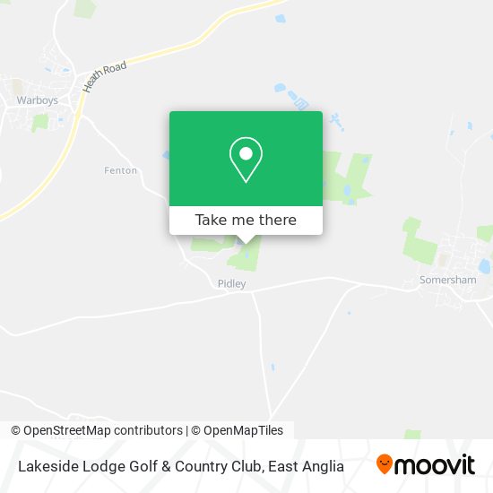 Lakeside Lodge Golf & Country Club map